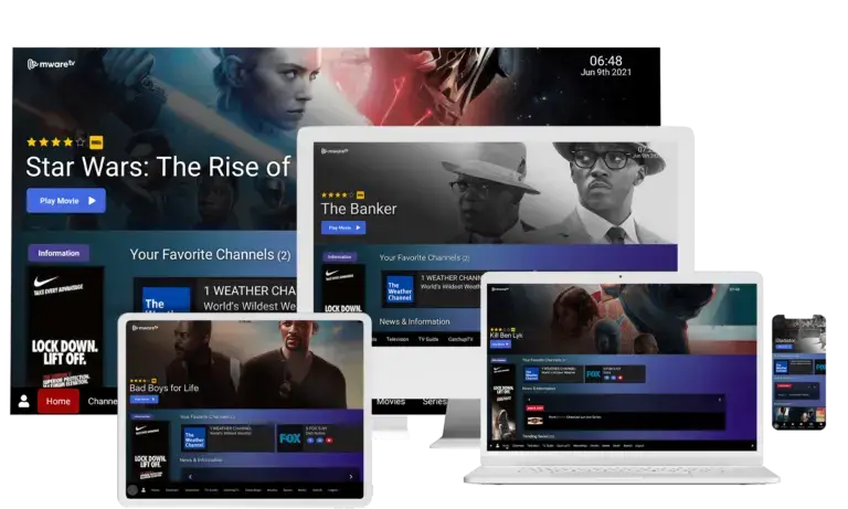 agence iptv plus sur TV , PC , telephone portable
