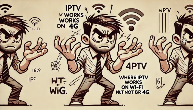 IPTV en Wi-Fi mais pas en 4G